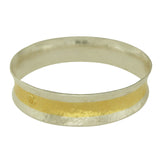 GURHAN 925 Silver & 24k Gold Layered Stacking Hourglass Bangle Bracelet 8" $2320