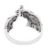 925 Sterling Silver Plain Mother and Baby Elephant Ring Size 4,5,6,7,8,9,10»R85