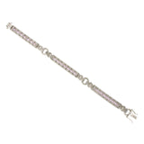 7.75 CT Natural Pink Sapphire & 1.40 CT Diamonds 18K Gold Bracelet 6.5" »BL2856