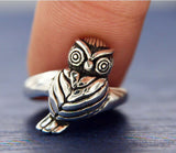 ▌Women's 925 Sterling Silver Cute OWL Ring Size 5,63,7,8,9,10 »R12/4