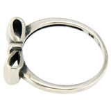 Beautiful 925 Sterling Silver Plain Bow Ring Size 4,5,6,7.8.9,10 »R416