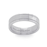 Authentic Tiffany & Co 950 Platinum Wedding Band Ring Size 5 »U316