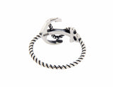 ▌925 Sterling Silver Plain Anchor Ring Size 4,5,6,7,8,9,10»U86