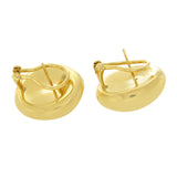 Vintage Tiffany & Co Elsa Peretti Spain 18k Yellow Gold Button Earrings