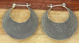 925 Sterling Silver 31 mm and 19 mm Crescent Earring Hoop Earring»E117