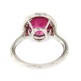 Tiffany & Co 690 Platinum Diamond 1.50 CT Rubellite Engagement Ring Siz 6 $8200