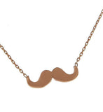 ¦Women's 925 Sterling Silver Mustache Pendant Necklace 16" to 18" »519