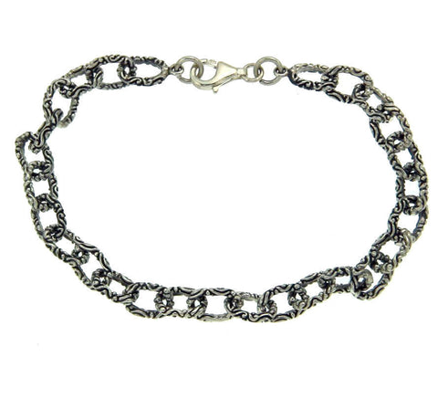 ¦Unisex 925 Sterling Silver Bali 5 mm Bracelet Size 7" » B113