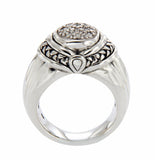 ¦Scott Kay 925 Sterling Silver Diamonds Engagement Ring Size 6.5 »U44