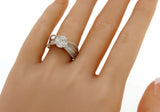 1.23 Ct Diamonds in 18K White Gold Engagement Ring Size 6 »N123