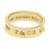 Authentic Tiffany & Co 18K Yellow Gold 1997 Band Ring Size 6 »U416