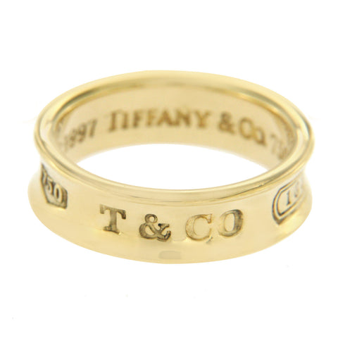 Authentic Tiffany & Co 18K Yellow Gold 1997 Band Ring Size 6 »U416