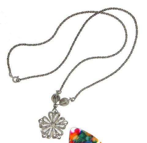 ¦Women's Beautiful Flower Bead Bali Necklace »CH16 VINTAGE DESIGN!