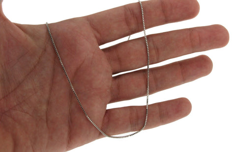 ·950 Platinum mm Wide to Gram Box Chain Size 16,18,20,22