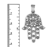 925 Sterling Silver Evil Eye Hamsa Khamsa Hand Luck Pendant »P71