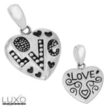 ▌925 Sterling Silver High Quality Handmade Love Hearts Pendant »P318