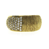 Fancy 0.56 CT Diamonds in 18K Yellow Gold Wedding Band Ring
