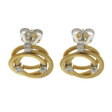 Au Marco Bicego 18K Yellow Gold Diamond Jaipur Links Stud Earrings »U24