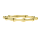 Auth GUCCI 18K Yellow Gold Bamboo Stretch Bangle Bracelet Size 7" » B01