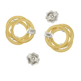 Au Marco Bicego 18K Yellow Gold Diamond Jaipur Links Stud Earrings »U24