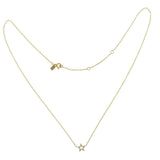 EF Collection 14K Yellow Gold Diamond Star Necklace 16"-18" » U211-1
