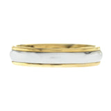 Auth Tiffany & Co. 18k Yellow Gold & Platinum 950 Band Ring Size 6.5