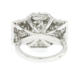 2.86 CT Diamonds in 18K White Gold Engagement Ring