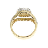 1.38 CT  Natural Diamonds G SI1 in 14K Yellow Gold Engagement Ring