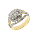 1.38 CT  Natural Diamonds G SI1 in 14K Yellow Gold Engagement Ring