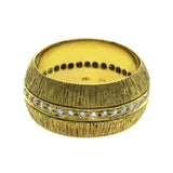 Fancy 0.44 CT Diamonds in 18K Yellow Gold Wedding Band Ring