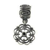 Pandora 925 Sterling Silver Scroll Flower Lock Bead Charm »U511