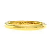 Auth Tiffany & Co. 18k Yellow Gold Band Ring Size 4.25 »U321-1