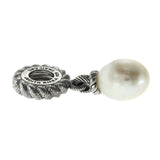 Auth Judith Ripka 925 Sterling Silver Pearl Pendant Bead »U510-2