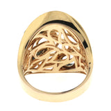 Fancy 0.75 CT Diamonds in 18K Rose Gold Teardrop  Band Ring