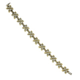 Tiffany & Co. 18K Gold 925 Silver Signature X Link Bracelet Size 7" U510