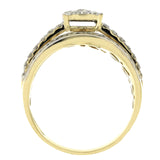 1.47 CT Natural Diamonds G SI1 in 14K Yellow Gold Engagement Ring