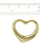 Tiffany & Co. 18k Yellow Gold Elsa Peretti Open Heart Pendant 27 mm »U120