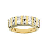 0.49 CT Diamonds in 18K Yellow Gold Wedding Band Ring