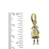 LINKS OF LONDON 18K Yellow & White Diamond Girl Pendant Charm » U412