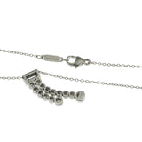 Au Tiffany & Co. 950 Platinum Diamond Jazz Drop Necklace Size 17"