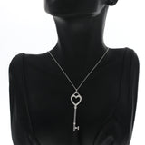 Auth Tiffany & Co 925 Sterling Silver 2" Key Necklace Size 16" »U112